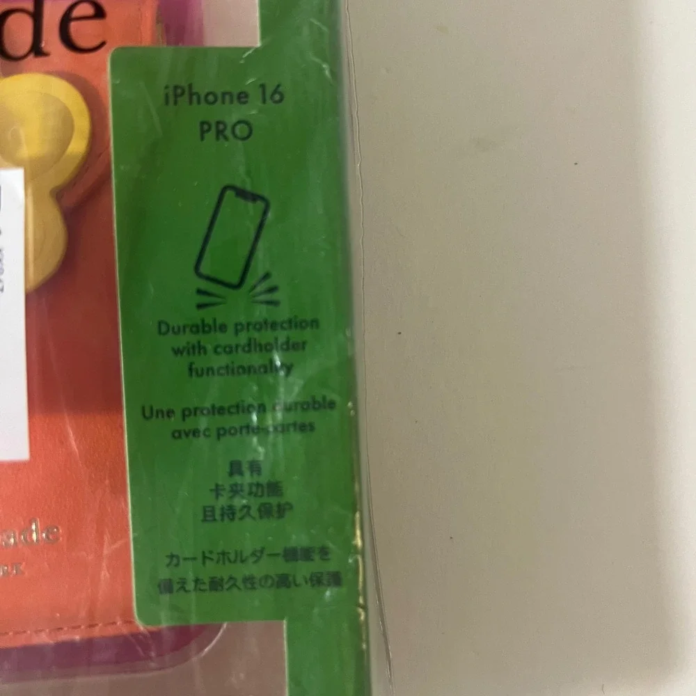 Kate Spade Pink Multi iphone 16 Flower Phone Case St Cardholder KK847 NIP